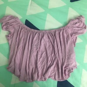 forever 21 cropped flowy top